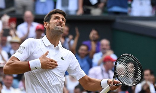 Novak Djokovic sẽ đối đầu với Thanasi Kokkinakis ở vòng hai Wimbledon. Ảnh: AFP
