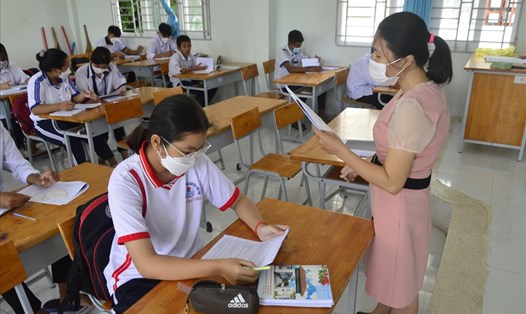 Các trường THPT trong tỉnh Bạc Liêu tăng tốc ôn thi tốt nghiệp cho các học sinh cuối cấp. Ảnh: Nhật Hồ