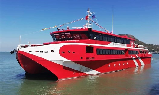 Loại tàu dự kiến sử dụng chạy tuyến TPHCM - Côn Đảo.  Ảnh: M.Q