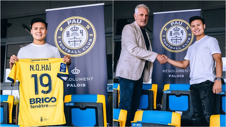 Quang Hải gia nhập Pau FC, fan Việt tăng lượng tương tác fanpage đội bóng