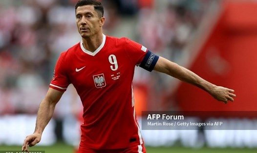 Lewandowski đang trong thời gian tập trung với đội tuyển Ba Lan.  Ảnh: AFP
