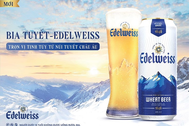 Heineken Việt Nam lần đầu tiên ra mắt bia tuyết - Edelweiss