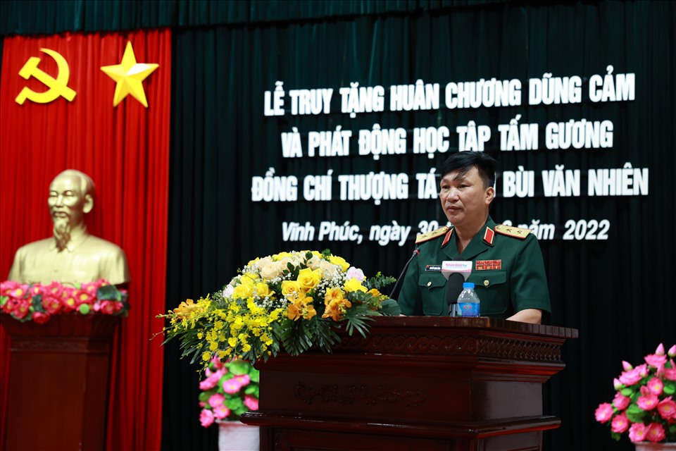 Phát động học tập tấm gương đồng chí Thượng tá Bùi Văn Nhiên