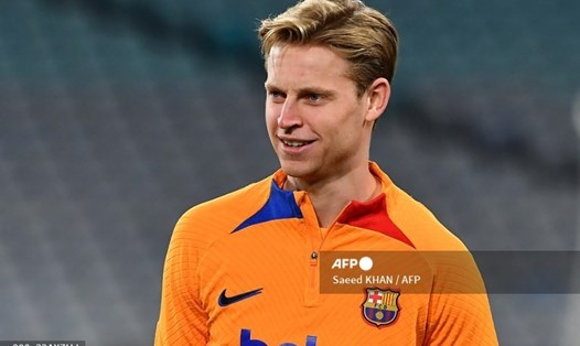 De Jong vẫn rất quyết tâm để ở lại Barcelona. Ảnh: AFP