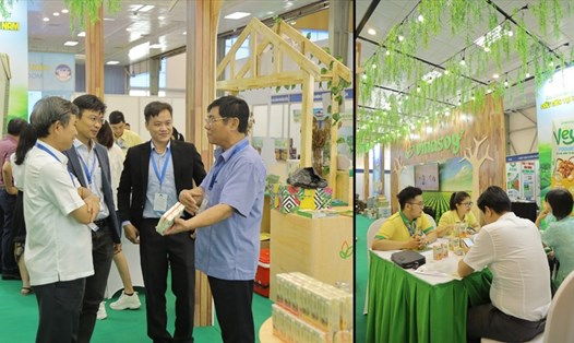 Gian hàng Vinasoy thu hút nhiều khách tham quan tại Triển lãm ngành sữa 2022 bởi sự khác biệt của chuyên gia dinh dưỡng từ thực vật