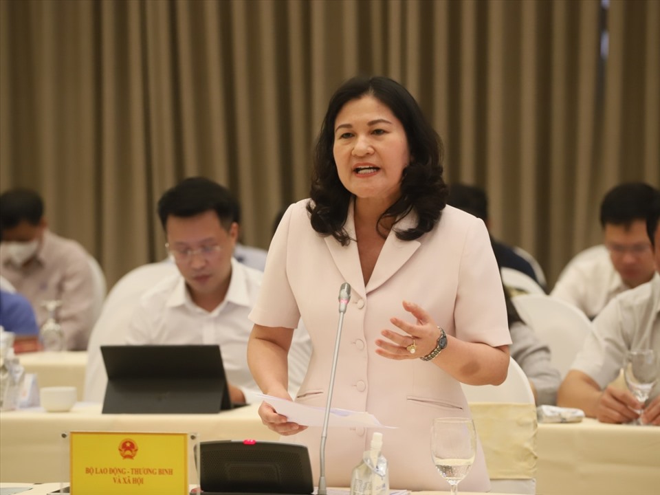 Thứ trưởng Bộ Lao động Thương binh và Xã hội Nguyễn Thị Hà. Ảnh: P.Đông