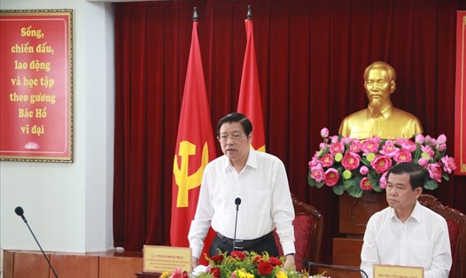 Đoàn kiểm tra của Ban Chỉ đạo trung ương về phòng chống tham nhũng, tiêu cực đã làm việc với Ban thường vụ tỉnh uỷ Đồng Nai. Ảnh: Phong Nguyễn