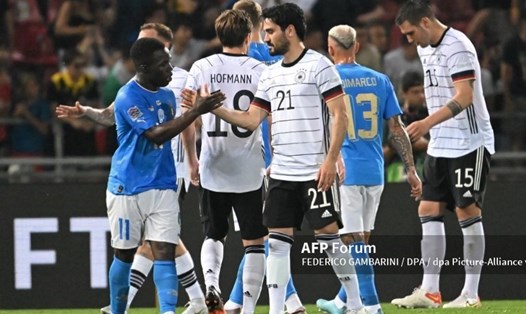 Italia và Đức cống hiến trận đấu mãn nhãn.  Ảnh: AFP