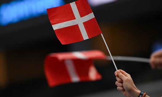 Quốc kỳ Đan Mạch. Ảnh: AFP