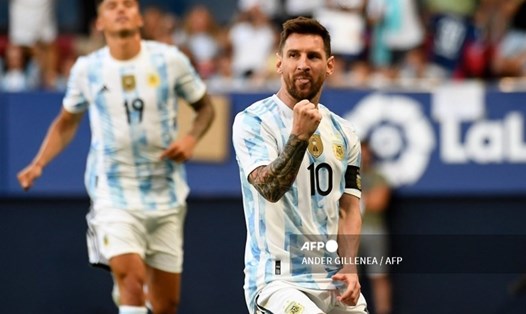 Màn trình diễn không tưởng của Messi. Ảnh: AFP