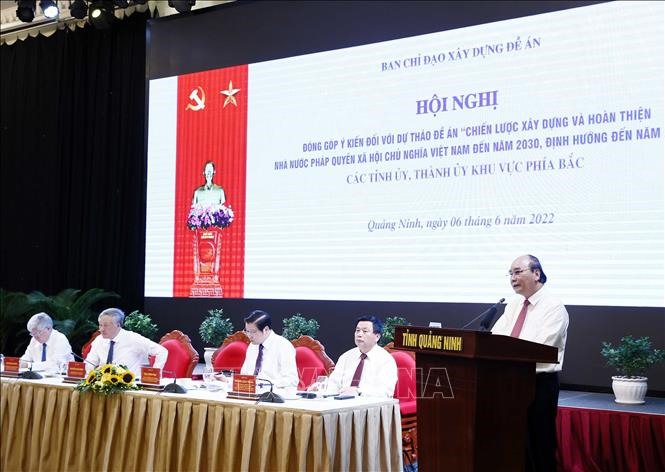 Chủ tịch nước chủ trì hội nghị góp ý vào Dự thảo Đề án xây dựng Nhà nước pháp quyền