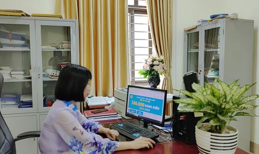 Đoàn viên Công đoàn cơ sở Trường THPT Tân Sơn tích cực tham gia Chương trình “1 triệu sáng kiến - nỗ lực vượt khó, sáng tạo, quyết tâm chiến thắng đại dịch COVID-19”.