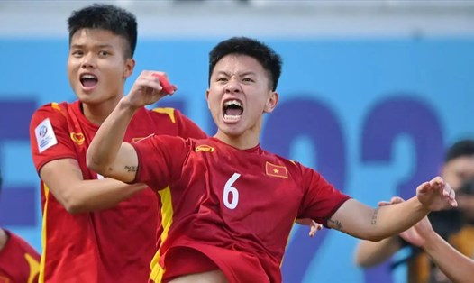 Có 3 điểm, U23 Việt Nam nhiều khả năng sẽ có vé vào tứ kết giải U23 Châu Á. Ảnh: Goal