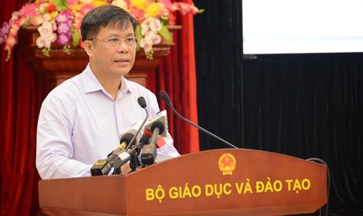 Ông Lê Mỹ Phong - Phó Cục trưởng phụ trách Cục Quản lý chất lượng, Bộ GDĐT - thông tin về công tác tổ chức kỳ thi tốt nghiệp THPT năm 2022.