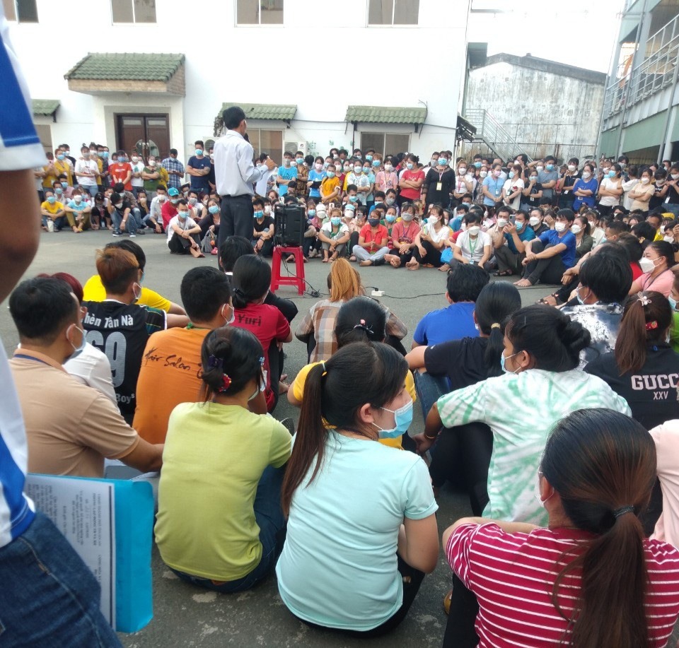 Những tháng đầu năm 2022, Bình Dương đã xảy ra 18 vụ tranh chấp lao động tập thể. Ảnh: ĐT