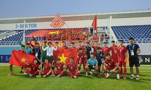 U23 Việt Nam đã giành vé vào tứ kết. Ảnh: VFF