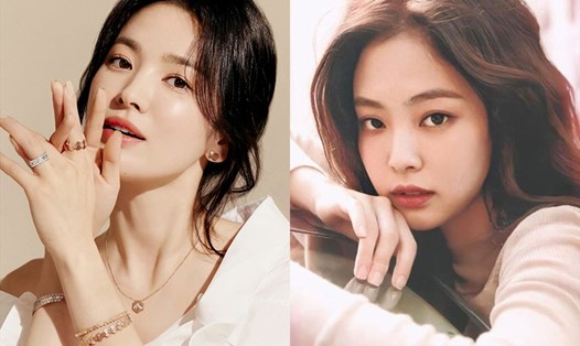 Song Hye Kyo và Jennie (Blackpink) là hai mỹ nhân đào hoa bậc nhất showbiz Hàn. Ảnh: Xinhua