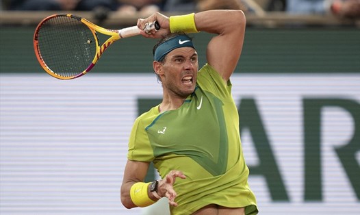 Dù đau chân nhưng Rafael Nadal vẫn chơi rất hưng phấn tại Roland Garros 2022. Ảnh: ATP