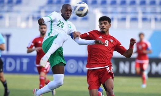 Trung vệ đội trưởng Saud Adullahamid của U23 Saudi Arabia sẽ vắng mặt ở trận gặp U23 Việt Nam do nhận đủ 2 thẻ vàng. Ảnh: AFC