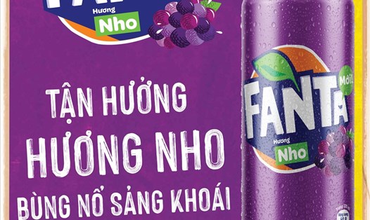 Fanta® nước giải khát có ga được nhiều người tiêu dùng Việt Nam yêu thích – ra mắt Fanta® Hương Nho mới.