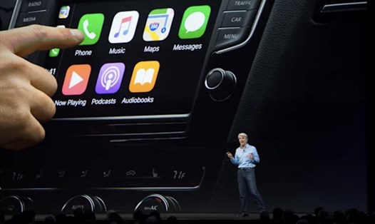 Apple phát triển tính năng trả tiền xăng qua CarPlay cho tài xế. Ảnh chụp màn hình