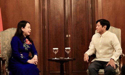 Phó Chủ tịch nước Võ Thị Ánh Xuân hội kiến với Tổng thống Philippines Ferdinand Romualdez Marcos Jr. Ảnh: Bộ Ngoại giao