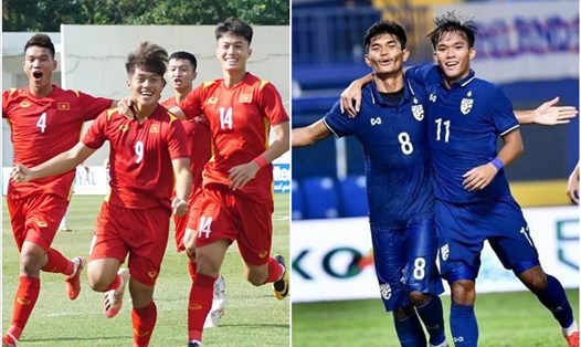U19 Việt Nam và U19 Thái Lan quyết đấu đúng lượt trận cuối vòng bảng nên không có cơ hội sửa sai. Ảnh: VFF, AFF