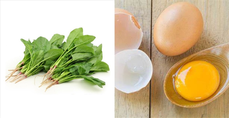 Trứng và cải bó xôi tạo nên món ăn ngon miệng và đầy dưỡng chất cho trẻ, hãy tham khảo 2 công thức dưới đây.