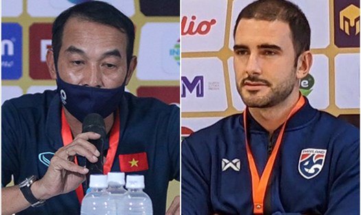 2 huấn luyện viên không đặt mục tiêu hòa cho U19 Việt Nam và U19 Thái Lan. Ảnh: VFF, AFF