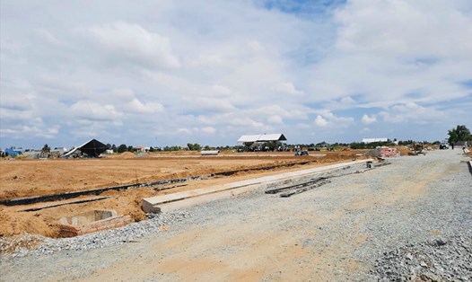 Một dự án bất động sản trên địa bàn tỉnh Long An vùng giáp ranh TPHCM. Ảnh: An Long