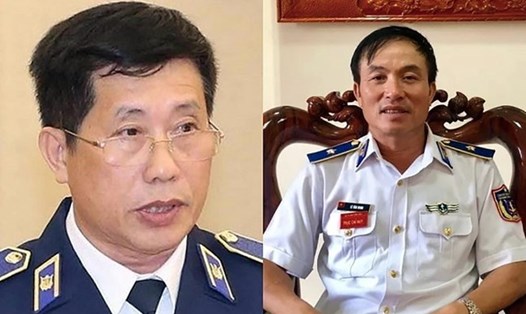 Hai cựu Tư lệnh Vùng cảnh sát biển vùng 3 và 4 Lê Xuân Thanh và Lê Văn Minh bị cáo buộc nhận hối lộ từ trùm buôn lậu xăng Phan Thanh Hữu. Ảnh: Đ.X