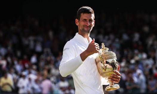 Novak Djokovic bảo vệ thành công chức vô địch Wimbledon. Ảnh: AFP