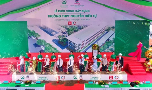 Khởi công xây dựng Trường THPT Nguyễn Hiếu Tự ở Vĩnh Long.