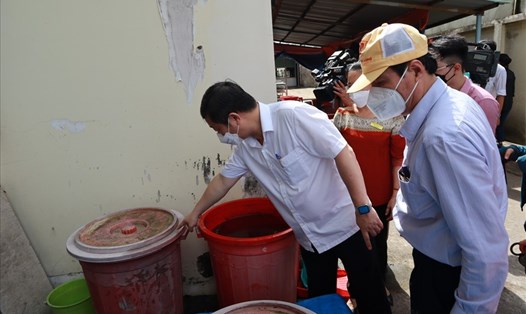 TPHCM yêu cầu xử lý các vật chứa nước nhằm loại bỏ nơi sinh sản của muỗi.  Ảnh: Nguyễn Ly