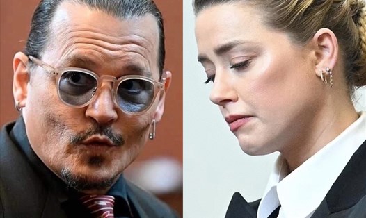 Johnny Depp và Amber Heard có cuộc sống trái ngược sau phiên tòa. Ảnh: AFP.