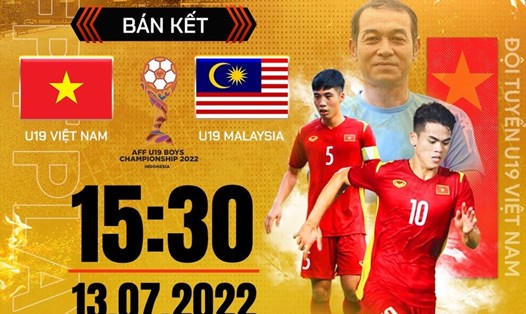 U19 Việt Nam chạm trán U19 Malaysia tại bán kết U19 Đông Nam Á 2022.
