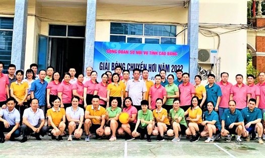 Giải đấu thể thao thu hút đông đảo đoàn viên, lao động trong Công đoàn Sở Nội vụ tỉnh Cao Bằng. Ảnh: ĐVCC.