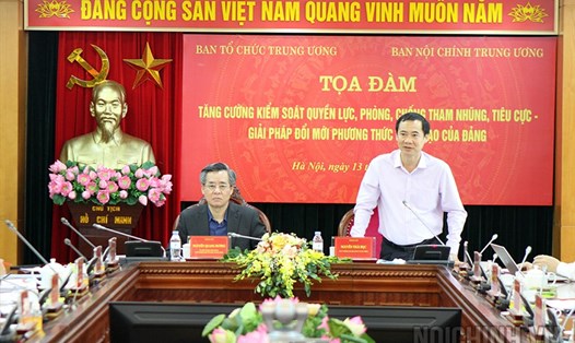 Ông Nguyễn Thái Học, Phó trưởng Ban Nội chính Trung ương phát biểu tại Tọa đàm. Ảnh: Quang Hưng