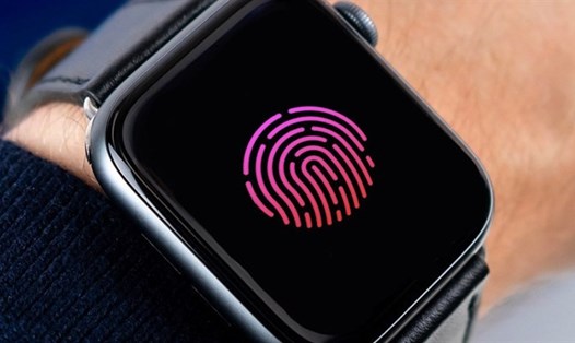 Apple có thể tích hợp nút cảm biến sinh trắc học cho Apple Watch. Ảnh chụp màn hình