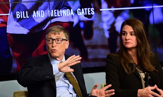 Bill Gates và Melinda French Gates. Ảnh: AFP