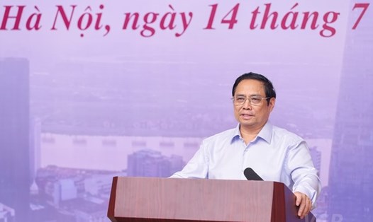 Thủ tướng Chính phủ Phạm Minh Chính phát biểu tại hội nghị. Ảnh PV