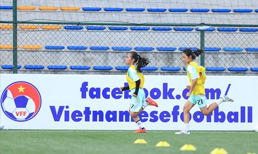 VFF tổ chức buổi tuyển chọn vận động viên nữ cho đội U13 dự tuyển nữ Việt Nam nhằm tìm kiếm những "tiểu" Huỳnh Như, Hải Yến trong tương lai. Ảnh: Minh Dân