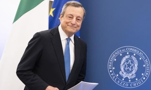 Thủ tướng Italia Mario Draghi thông báo từ chức ngày 14.7. Ảnh minh họa. Ảnh chụp màn hình
