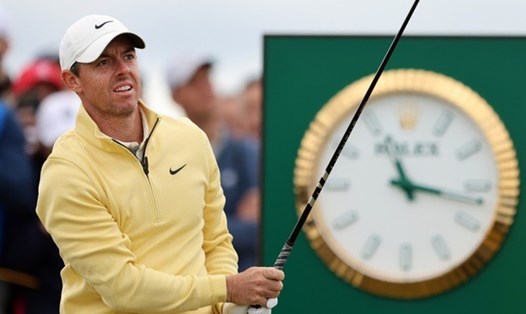 Rory McIlroy được đánh giá là ứng viên có cơ hội vô địch British Open lớn nhất. Ảnh: PGA