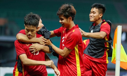 U19 Việt Nam giành hạng 3 giải U19 Đông Nam Á 2022. Ảnh: VFF