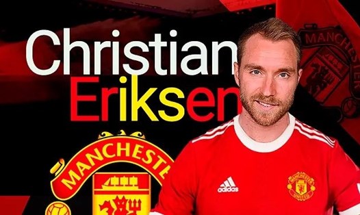 Eriksen chính thức trở thành cầu thủ của Manchester United.  Ảnh: AFP