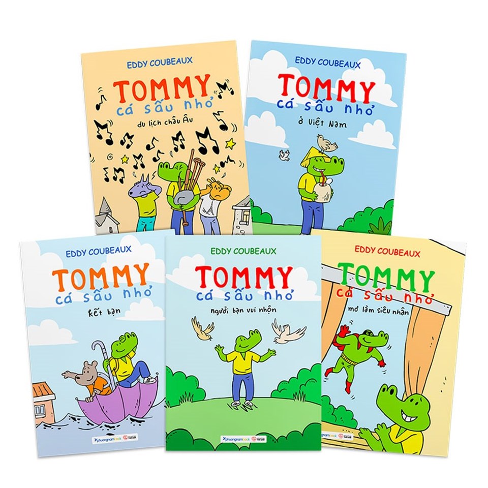 Bộ sách “Tommy Cá sấu nhỏ” của tác giả Eddy Coubeaux nhận được nhiều sự chú ý của độc giả trẻ tại Việt Nam. Ảnh: BTC