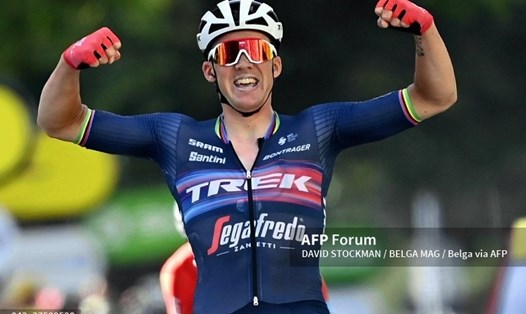 Mads Pedersen là cua-rơ người Đan Mạch thứ hai về nhất chặng tại Tour de France 2022. Ảnh: AFP