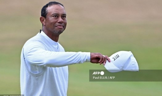 Đây có thể là lần cuối cùng Tiger Woods thi đấu tại St Andrews. Ảnh: AFP