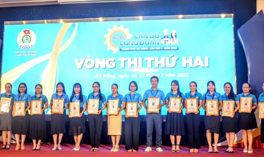 50 thí sinh xuất sắc vượt qua vòng sơ loại Hội thi “Cán bộ Công đoàn giỏi” lần II năm 2022 do Liên đoàn Lao động thành phố Đà Nẵng tổ chức. Ảnh: Tường Minh